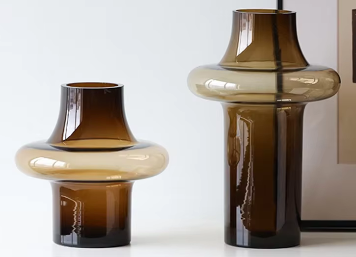 Unusual Glass Modern Minimalist Vase