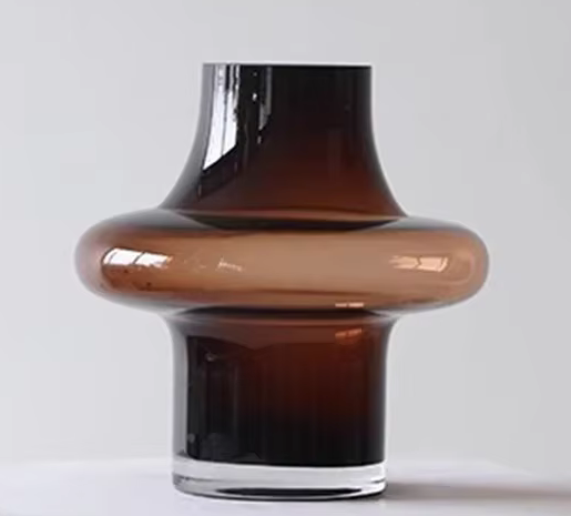 Unusual Glass Modern Minimalist Vase