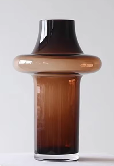 Unusual Glass Modern Minimalist Vase