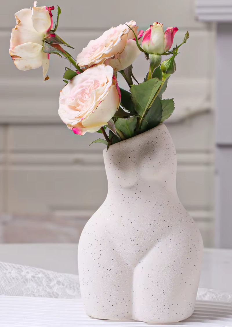 Modern Matte Ceramic Female Body VASE Minimalist