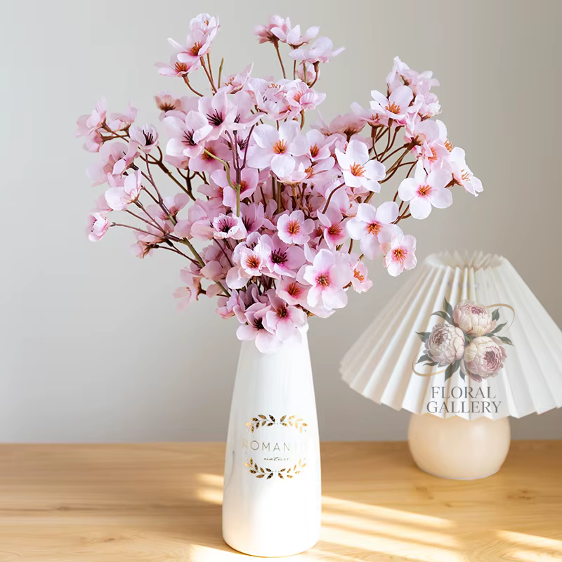 40cm Pink Cherry Blossom Sakura Artificial Bouquet x 60 Flowers