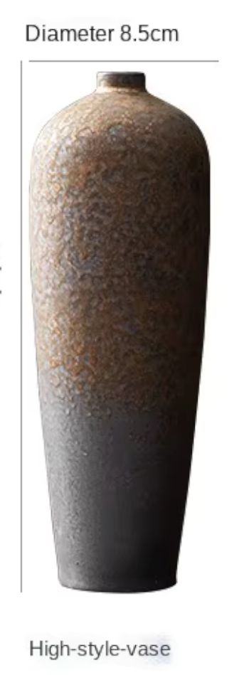 Set of 4 Vintage Bronze Textured Vases