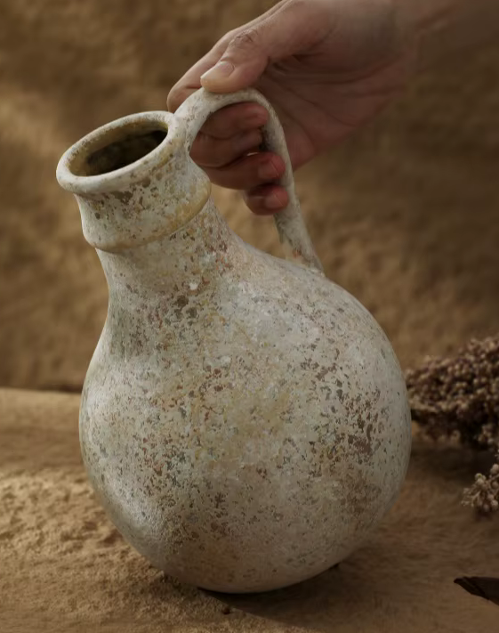 Vintage Jug VASE for Flowers Large Rustic