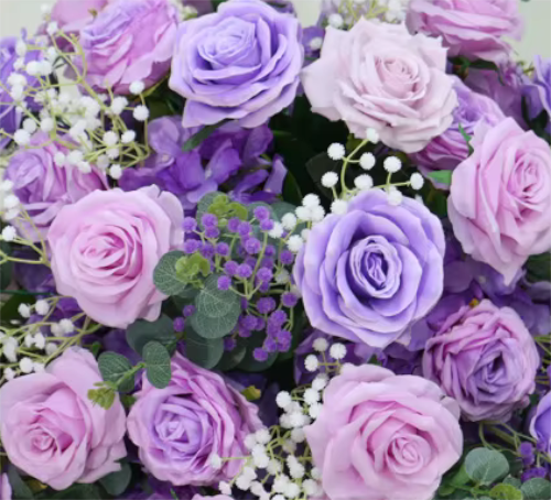 Premium Purple Lilac Wedding Flowers Garland & Table