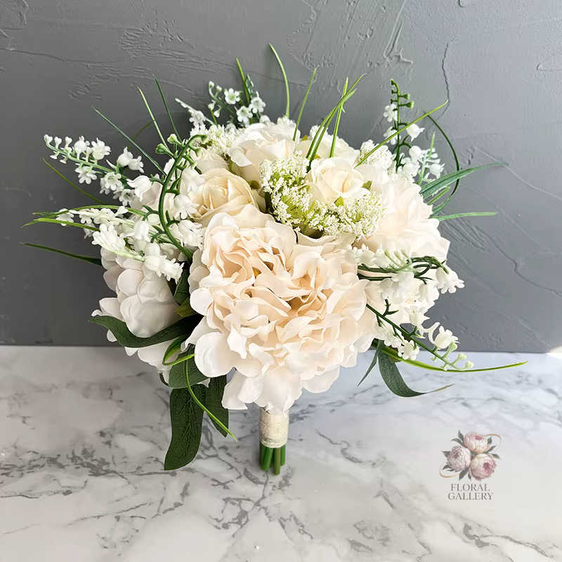 Beautiful Bride Wedding Bouquet SILK Flowers Pinks Whites