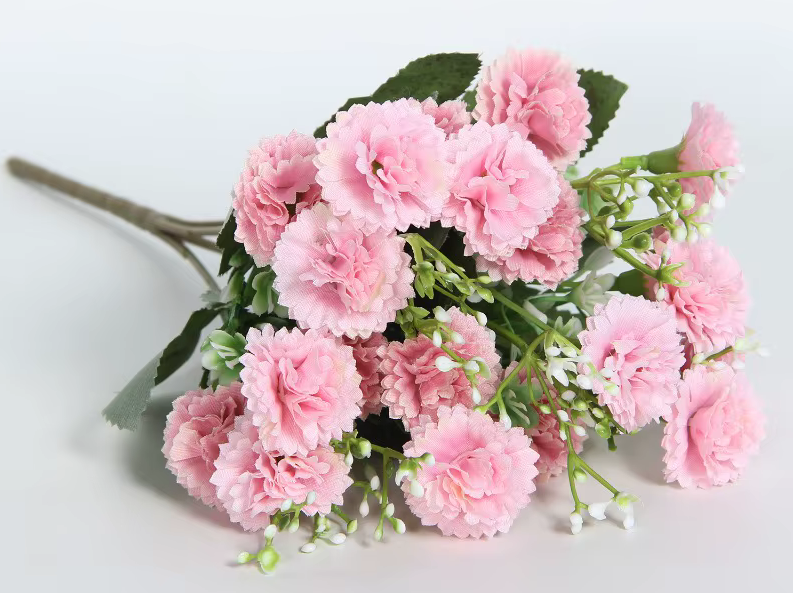 Premium Artificial Lilac & Gypsophila Bouquet 40 Flowers