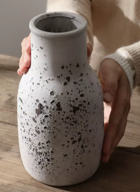 Farmhouse Kitchen Distressed Ceramic Modern VASE