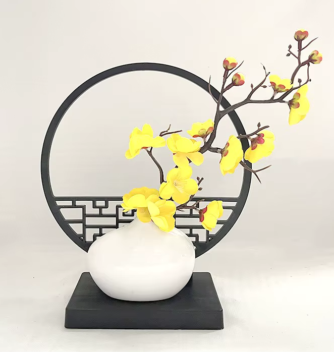 Feng Shui Artificial Orchid Flowers in Vase - Many Colours