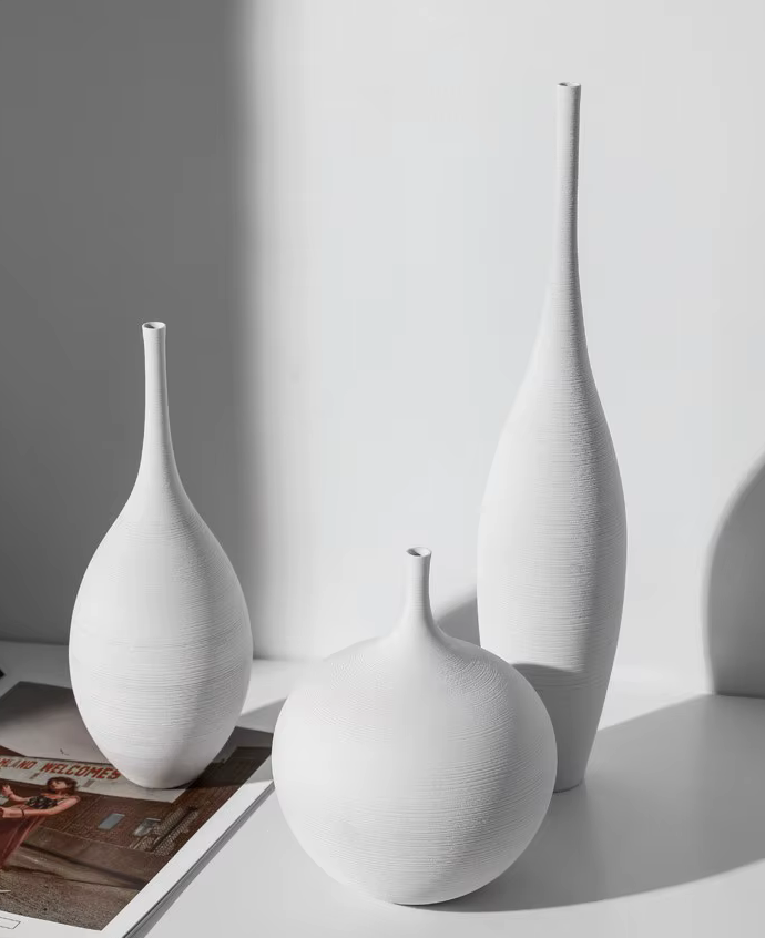 High End Black & White Simple Minimalist Vases