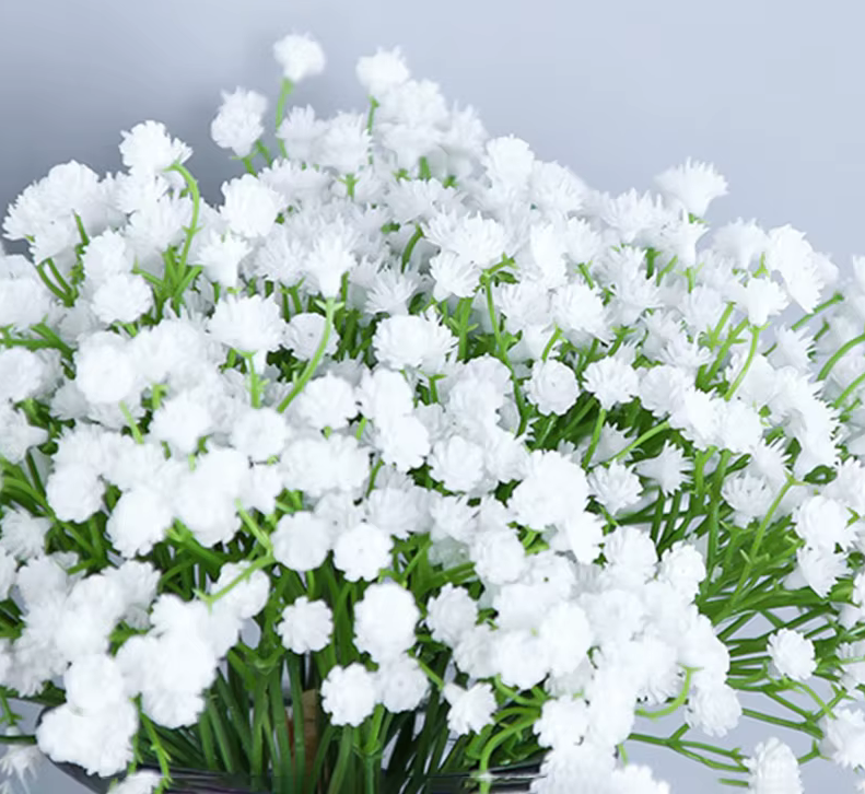 Artificial Large White Baby's Breath Gypsophila x 50 Stems Bouquet