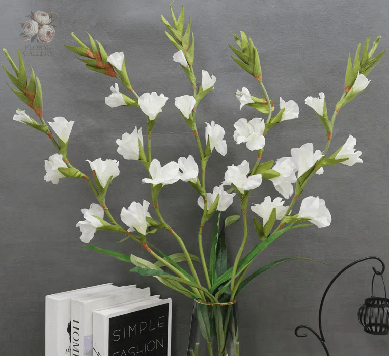 100cm Gladioli SILK Arficial Flowers in Red White Pink Home Decor - The Floral Gallery