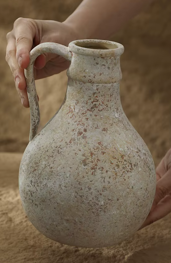 Pair of Vintage Wabi Sabi Jug VASE with Handle