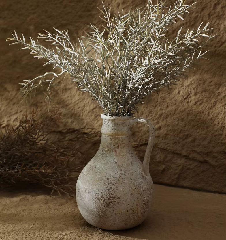 Pair of Vintage Wabi Sabi Jug VASE with Handle