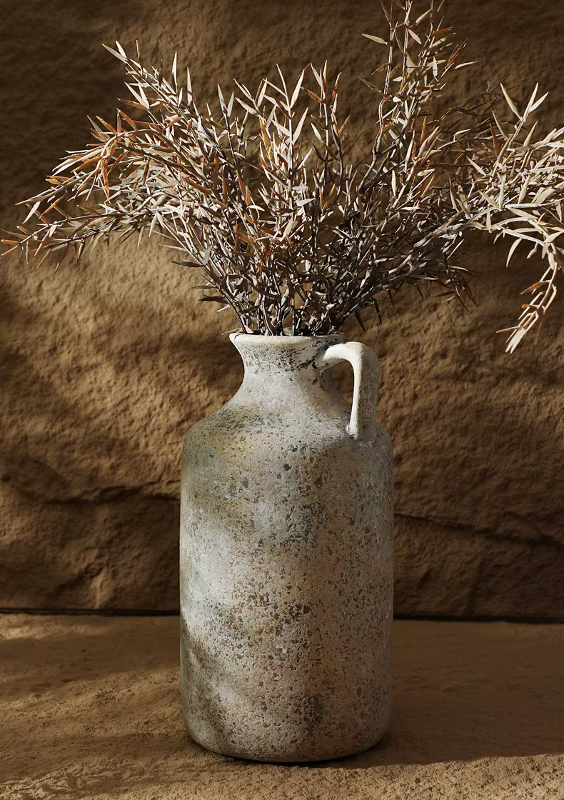 Pair of Vintage Wabi Sabi Jug VASE with Handle