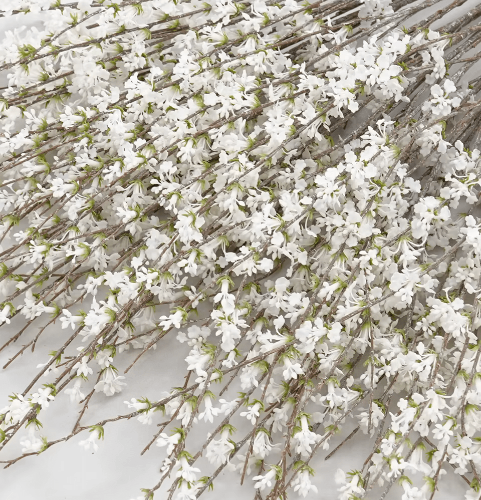 3ft Snow White Willow Silk Artifical Flowers Home Decor Christmas - The Floral Gallery