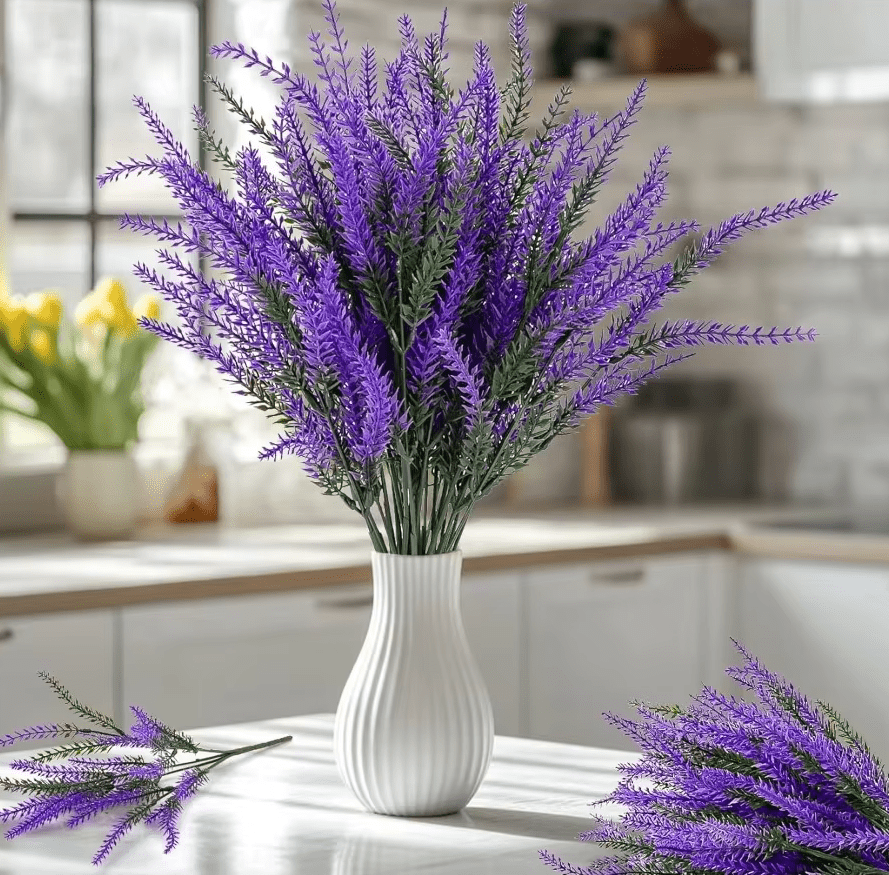 Artificial LAVENDER Bunch x 5 Stems Indoor Outdoor Use - The Floral Gallery