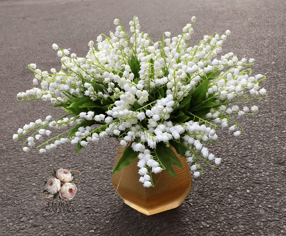 Artificial Lily of the Valley Flowers Bunch Bouquet 30 Stems - The Floral Gallery