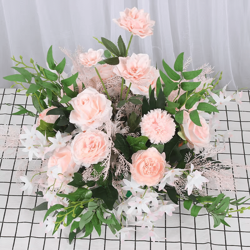Beautiful 40cm Premium SILK Flower Display Ball Table Centerpiece - The Floral Gallery