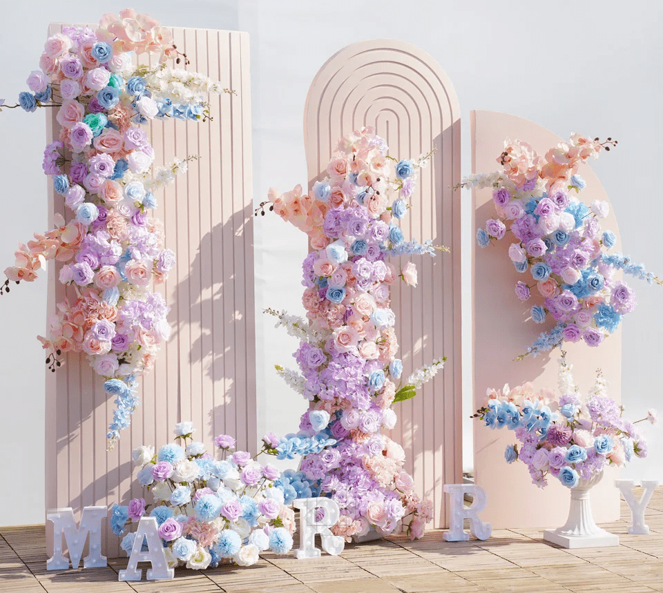 Beautiful Multi Bloom Quality Silk Birthday Wedding Venue Display Flowers - The Floral Gallery