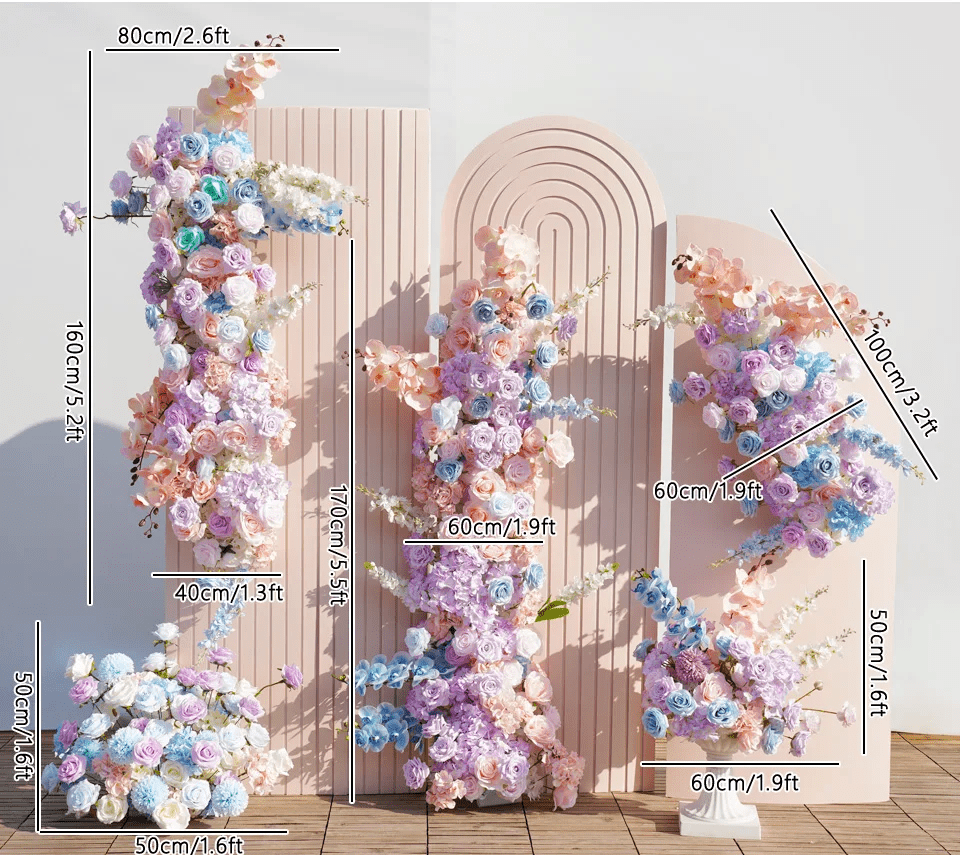 Beautiful Multi Bloom Quality Silk Birthday Wedding Venue Display Flowers - The Floral Gallery