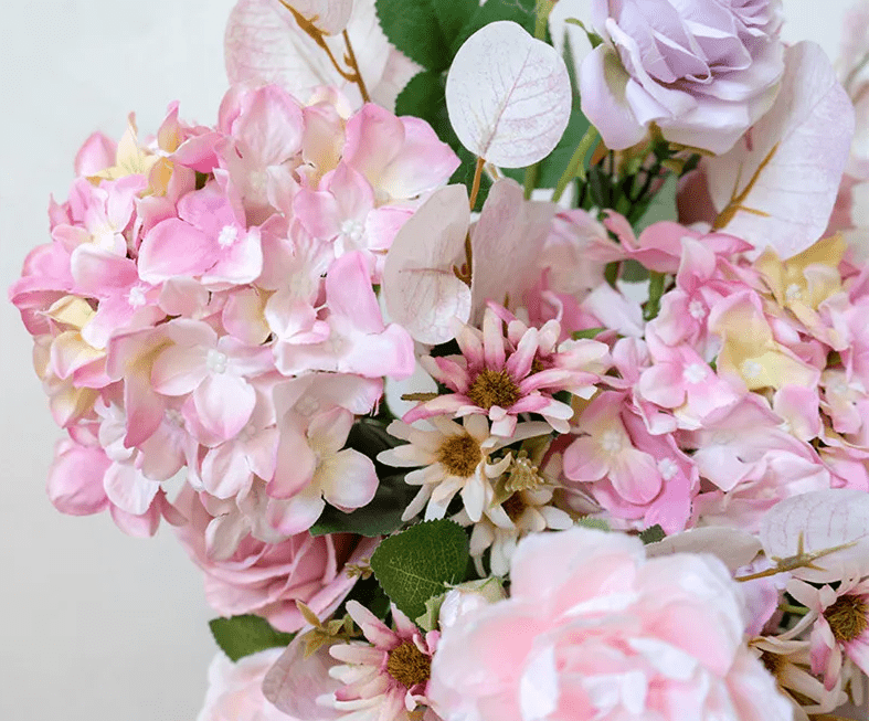Beautiful Pink Multi Bloom Silk Artifical Flowers Display Weddings - The Floral Gallery