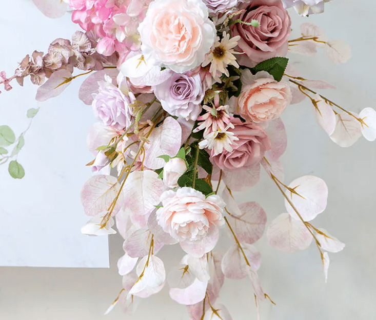 Beautiful Pink Multi Bloom Silk Artifical Flowers Display Weddings - The Floral Gallery