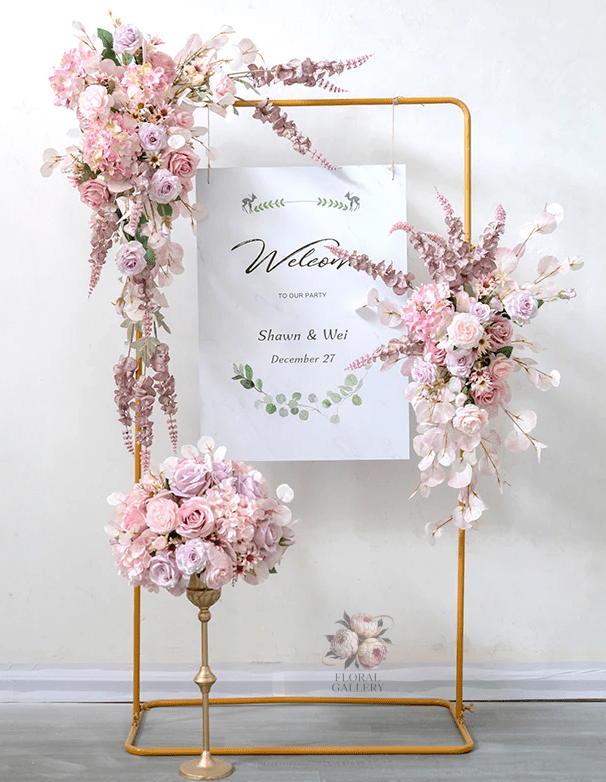 Beautiful Pink Multi Bloom Silk Artifical Flowers Display Weddings - The Floral Gallery