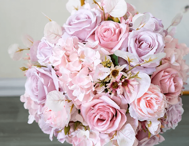 Beautiful Pink Multi Bloom Silk Artifical Flowers Display Weddings - The Floral Gallery