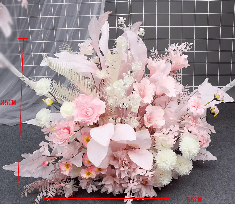 Beautiful Pink & White Premium SILK Flower Display - The Floral Gallery