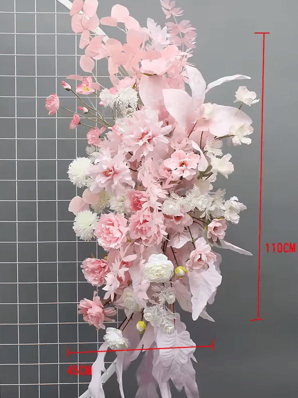 Beautiful Pink & White Premium SILK Flower Display - The Floral Gallery