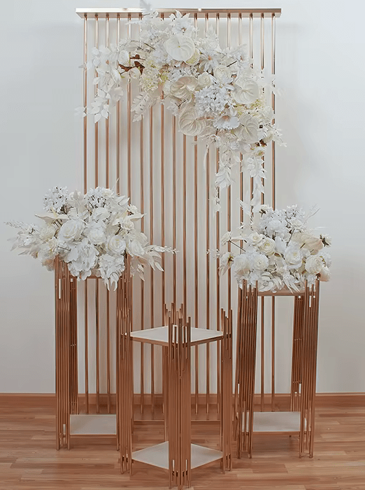 Beautiful White Rose Hanging Orchid SILK Flowers - The Floral Gallery