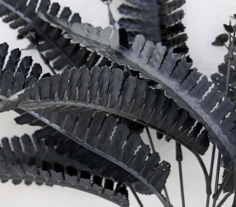 Black Persian Grass Fern SILK Artifical Flowers Multi Branch - The Floral Gallery