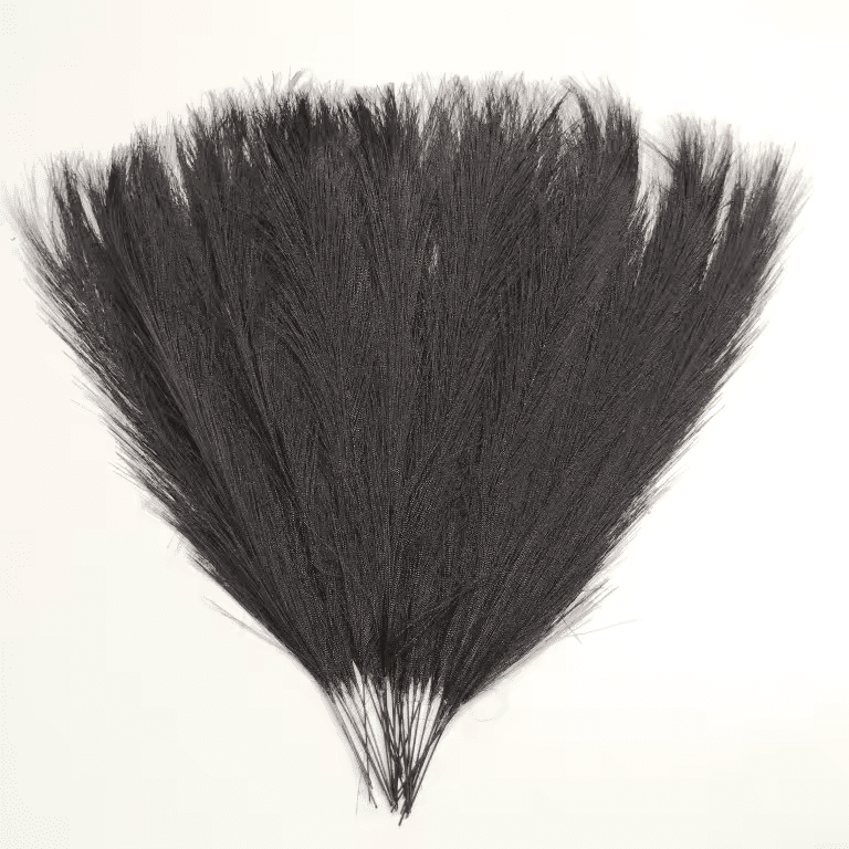 Bunch of Black Pampas Grass x 30 Stems Artificial Fluffy - The Floral Gallery