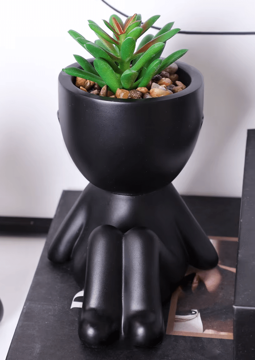 Cute Artificial Potted Plants x 3 Aloe Vera Succulent Abstract Pots - The Floral Gallery