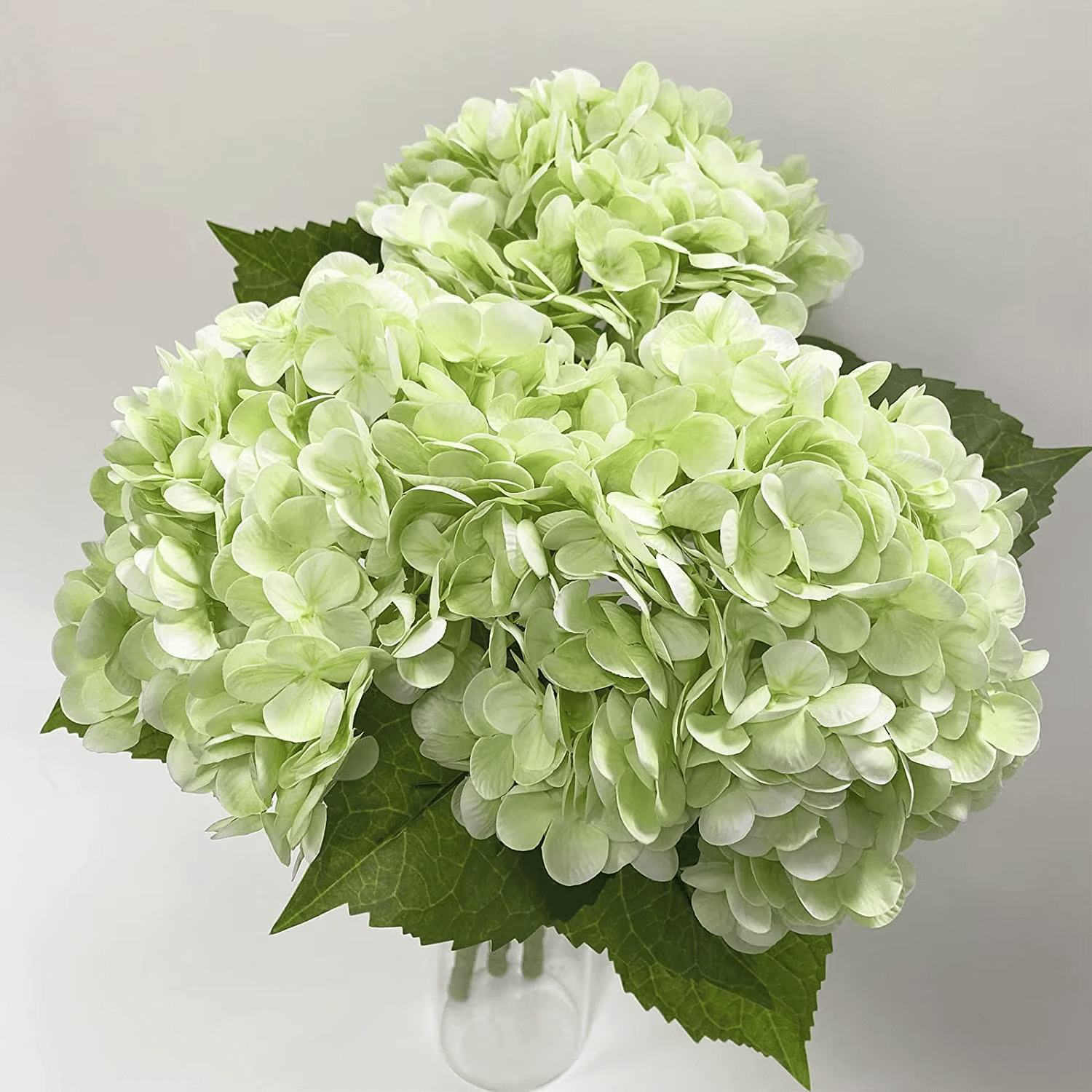 Deluxe 21cm Flower Head Real Touch Latex Hydrangea x 3 Stems - The Floral Gallery