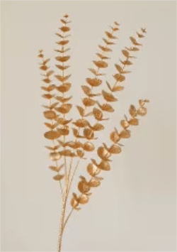 Golden Bouquet Silk Artificial Flowers Roses Ginko Leaf Long Stem - The Floral Gallery