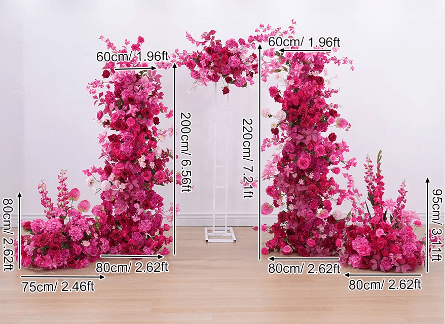 Gorgeous Hot Pink Multi Bloom Quality Silk Venue Display Flowers - The Floral Gallery