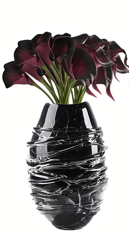 Gorgeous Real Touch Purple White Calla Lily Bouquet x 10 Flowers - The Floral Gallery