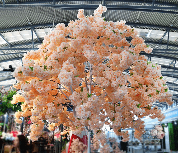 Large Cherry Blossom SILK Arficial Flowers 105cm Stem Multi Head - The Floral Gallery