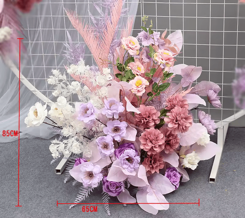 Lovely Lavender Pink & Purple Premium SILK Flower Display - The Floral Gallery