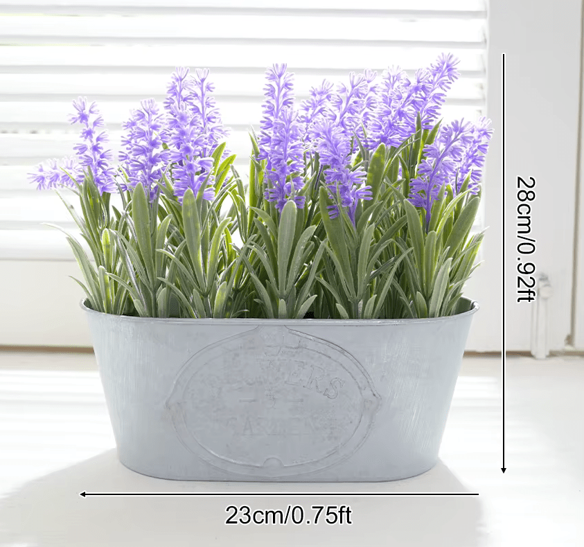 Lovely Lavender Real Touch Artificial Flowers Potted Plant in Pot - The Floral Gallery