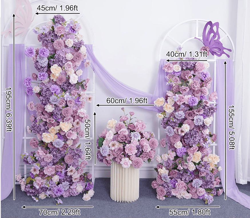 Luxury Pink & Purple Silk Flowers for Wedding or Venue Display - The Floral Gallery