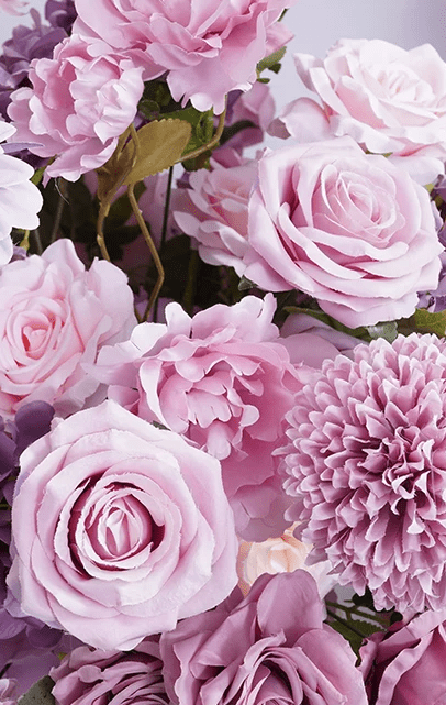 Luxury Pink & Purple Silk Flowers for Wedding or Venue Display - The Floral Gallery