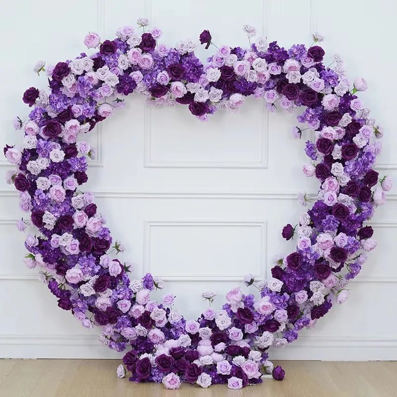 Luxury Red Rose Heart 8ft with Choice of Colours & Stand - The Floral Gallery