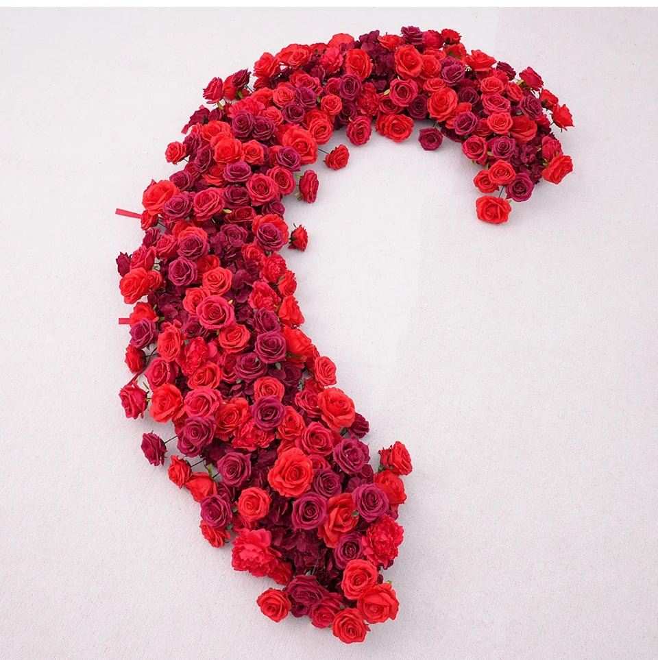 Luxury Red Rose Heart 8ft with Choice of Colours & Stand - The Floral Gallery
