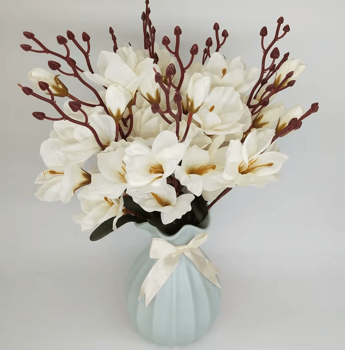 Magnificent MAGNOLIA Silk Flowers in White, Pink, Purple & Red - The Floral Gallery