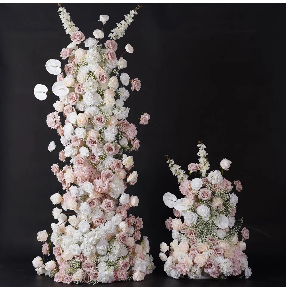 Pale Pink & White Silk Luxury Flowers for Wedding or Birthday Venue - The Floral Gallery