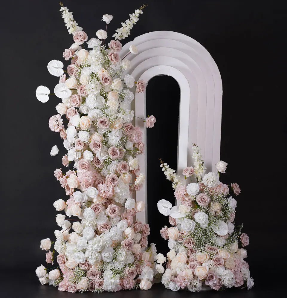 Pale Pink & White Silk Luxury Flowers for Wedding or Birthday Venue - The Floral Gallery