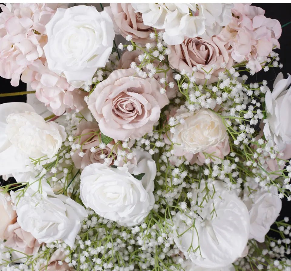 Pale Pink & White Silk Luxury Flowers for Wedding or Birthday Venue - The Floral Gallery