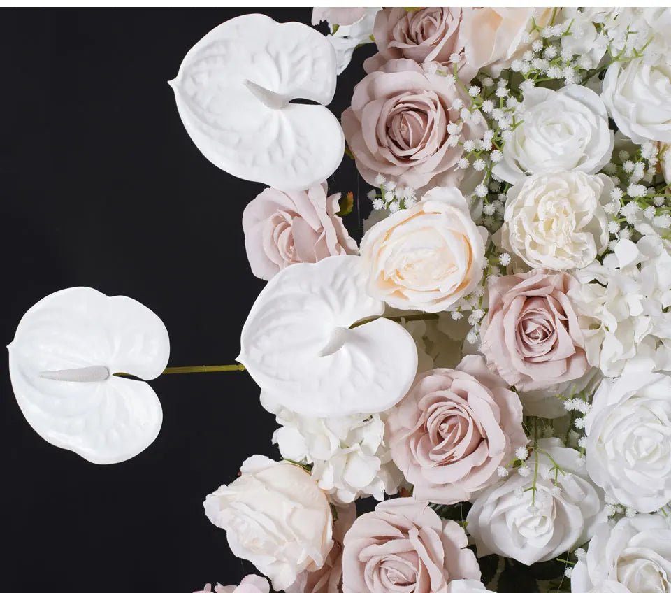Pale Pink & White Silk Luxury Flowers for Wedding or Birthday Venue - The Floral Gallery